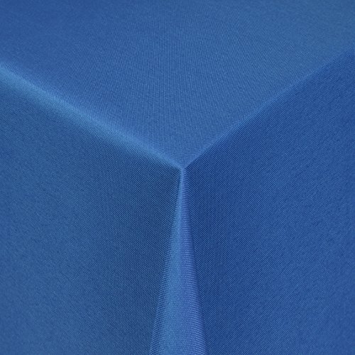 Gastro Uni Tischdecke Eckig 130x250 cm Dunkelblau / Blau - mit Saumrand - Farbe & Größe wählbar von DecoHomeTextil