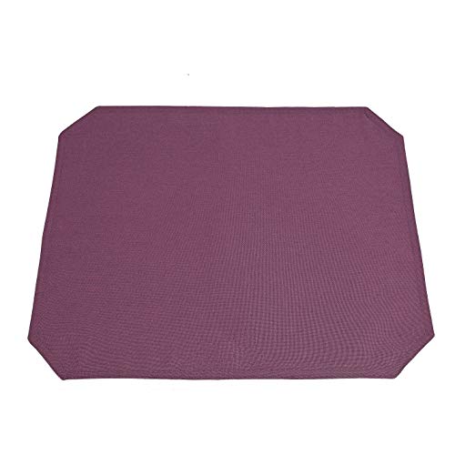 Leinen Optik Tischset Platzset 2er-Set 35 x 50 cm Lila Abwaschbar Wasserabweisend Fleckschutz Pflegeleicht mit Saumrand von DecoHomeTextil Heimtextilmanufaktur