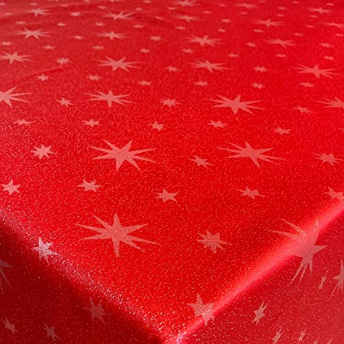 Lurex Tischdecke Sterne Farbe und Größe wählbar - Eckig 110x140 cm Rot - dezent glitzernd Tischdecke Weihnachten Lurex Tischdecke Sterne Farbe und Größe wählbar - Eckig 110x140 cm Rot - dezent glitzernd Tischdecke Weihnachten von DecoHomeTextil Heimtextilmanufaktur
