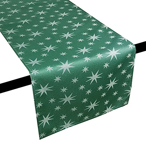 Lurex Tischläufer Sterne Farbe & Größe wählbar - 30x100 cm Dunkelgrün - dezent glitzernd Tischdecke Weihnachten Lurex Tischläufer Sterne Farbe & Größe wählbar - 30x100 cm Dunkelgrün - dezent glitzernd Tischdecke Weihnachten von DecoHomeTextil Heimtextilmanufaktur