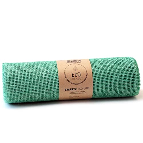 SIZO® Deco Jute Eco Friendly Tischläufer Tischband Dekoration Dekor 1 Rolle 30 cm x 5 Meter Türkis von DecoHomeTextil