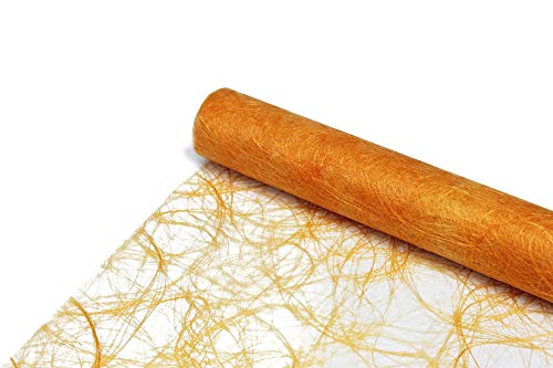 Sizoweb Tischläufer Tischband Dekoration Dekor Breite 30 cm Rollenlänge und Farbe wählbar Apricot Terra 5 Meter von DecoHomeTextil Heimtextilmanufaktur