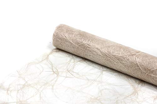 Sizoweb Tischläufer Tischband Dekoration Dekor Breite 30 cm Rollenlänge und Farbe wählbar Beige 25 Meter von DecoHomeTextil Heimtextilmanufaktur
