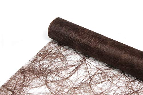 Sizoweb Tischläufer Tischband Dekoration Dekor Breite 30 cm Rollenlänge und Farbe wählbar Braun Dunkelbraun 5 Meter von DecoHomeTextil Heimtextilmanufaktur