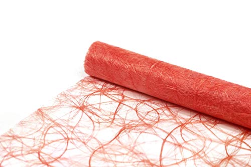 Sizoweb Tischläufer Tischband Dekoration Dekor Breite 30 cm Rollenlänge und Farbe wählbar Lachs Salmon 5 Meter von DecoHomeTextil Heimtextilmanufaktur