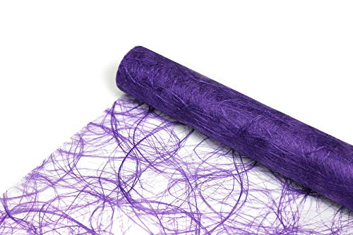 Sizoweb Tischläufer Tischband Dekoration Dekor Breite 30 cm Rollenlänge und Farbe wählbar Lila 25 Meter von DecoHomeTextil Heimtextilmanufaktur