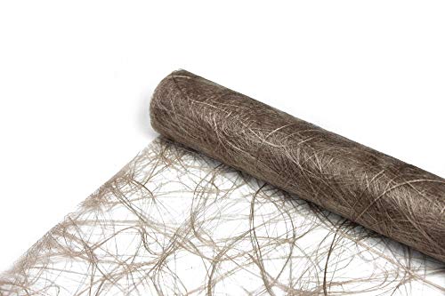 Sizoweb Tischläufer Tischband Dekoration Dekor Breite 30 cm Rollenlänge und Farbe wählbar Sand Natur 5 Meter von DecoHomeTextil Heimtextilmanufaktur
