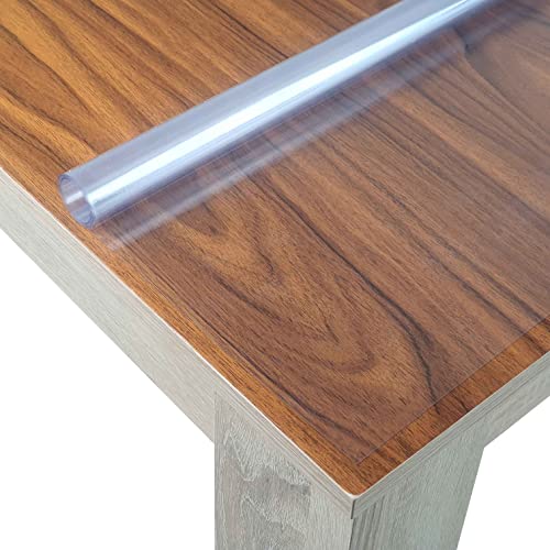 Transparente Folie Schutzfolie Tischdecke Breite und Länge wählbar 0,3 mm 90 x 195 cm Eckig abwaschbar Schutztischdecke von DecoHomeTextil Heimtextilmanufaktur