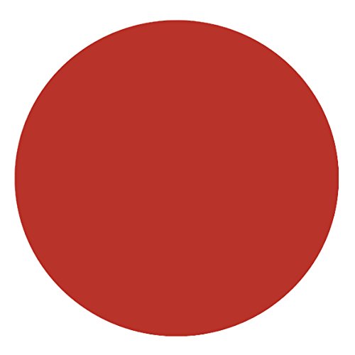 Wachstuch Glatt Uni RUND OVAL Größe & Farbe wählbar Rund ca. 140 cm Rot Lack abwaschbare Tischdecke von DecoHomeTextil Heimtextilmanufaktur