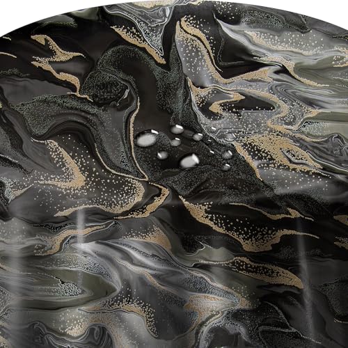 Wachstuch Wachstischdecke Tischdecke Größe und Muster wählbar Ebru Art Aquarell Grau Schwarz Rund 90 cm abwaschbar Gartentischdecke Wachstuch Wachstischdecke Tischdecke Größe und Muster wählbar Ebru Art Aquarell Grau Schwarz Rund 90 cm abwaschbar Gartentischdecke von DecoHomeTextil Heimtextilmanufaktur