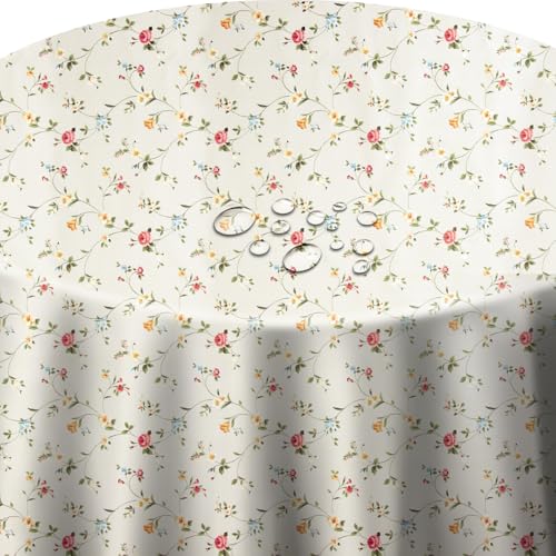 Wachstuchtischdecke Wachstuch Tischdecke Gartentischdecke Blumen Beige Rund 90 cm abwaschbare Wachstischdecke Wachstuchtischdecke Wachstuch Tischdecke Gartentischdecke Blumen Beige Rund 90 cm abwaschbare Wachstischdecke von DecoHomeTextil Heimtextilmanufaktur