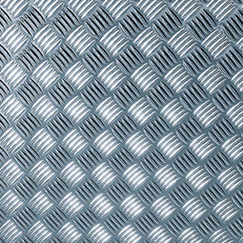 DecoHomeTextil Heimtextilmanufaktur d-c-fix Klebefolie Bastelfolie Dekorationsfolie Designfolie Metallic Riffelblech Silber 45 x 150 cm - 0 0060 - Dekorieren Basteln Schmücken von DecoHomeTextil Heimtextilmanufaktur