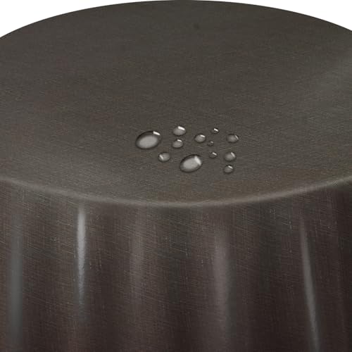d-c-fix Wachstuch Leinen Look RUND OVAL Farbe & Größe wählbar Oval ca. 140 x 180 cm Braun abwaschbare Tischdecke d-c-fix Wachstuch Leinen Look RUND OVAL Farbe & Größe wählbar Oval ca. 140 x 180 cm Braun abwaschbare Tischdecke von DecoHomeTextil Heimtextilmanufaktur