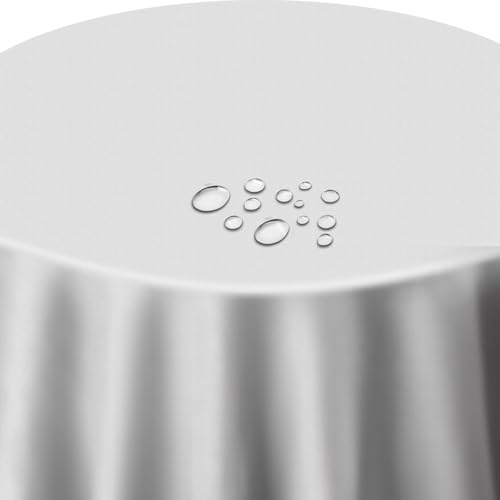 Lacktischdecke Tischdecke Wachstuch Wachstischdecke Rund Oval Größe und Farbe wählbar Weiss Rund 80 cm abwaschbare Gartentischdecke von DecoHomeTextil Heimtextilmanufaktur