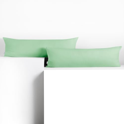 DecoKing 2 Kissenbezüge 20x145 cm Jersey 100% gekämmte Baumwolle Reißverschluss Minze Amber DecoKing 2 Kissenbezüge 20x145 cm Jersey 100% gekämmte Baumwolle Reißverschluss Minze Amber von DecoKing
