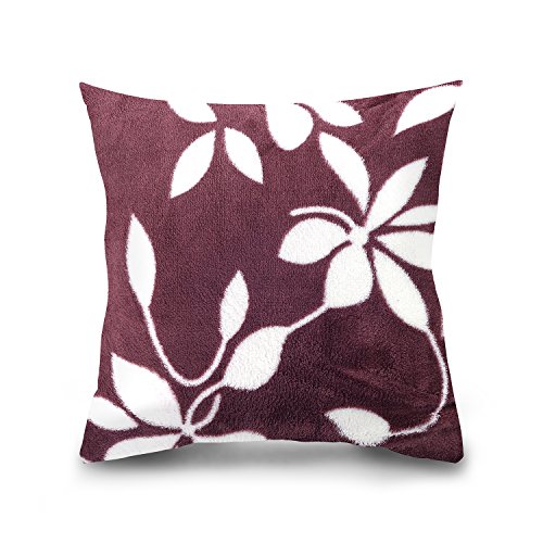 DecoKing 40x40 cm weiß braun Kissenbezug Fleece Microfaser Plüsch Blumen DecoKing 40x40 cm weiß braun Kissenbezug Fleece Microfaser Plüsch Blumen von DecoKing