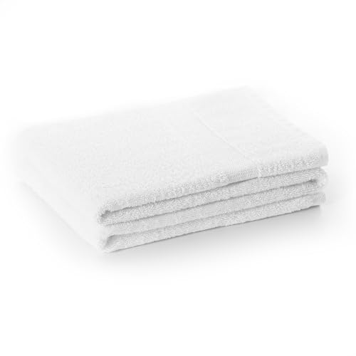 DecoKing Handtuch 50x100 cm Baumwolle Qualität 525g/m² weiß saugfähig Marina von DecoKing