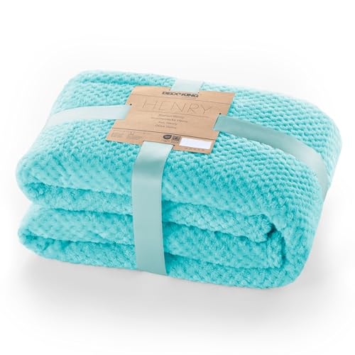 DecoKing Kuscheldecke 150x200 cm türkis Decke Microfaser Wohndecke Tagesdecke Fleece weich sanft kuschelig skandinavischer Stil cyanblau Henry DecoKing Kuscheldecke 150x200 cm türkis Decke Microfaser Wohndecke Tagesdecke Fleece weich sanft kuschelig skandinavischer Stil cyanblau Henry von DecoKing