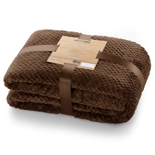 DecoKing Kuscheldecke 220x240 cm braun Decke Microfaser Wohndecke Tagesdecke Fleece weich sanft kuschelig skandinavischer Stil Schoko Henry DecoKing Kuscheldecke 220x240 cm braun Decke Microfaser Wohndecke Tagesdecke Fleece weich sanft kuschelig skandinavischer Stil Schoko Henry von DecoKing