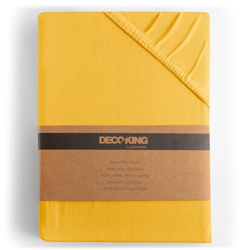 DecoKing Spannbettlaken 120x200 140x200 cm 100% gekämmte Baumwolle Gelb Spannbetttücher Jersey Boxspringbett Amber 120 x 200 140 x 200 DecoKing Spannbettlaken 120x200 140x200 cm 100% gekämmte Baumwolle Gelb Spannbetttücher Jersey Boxspringbett Amber 120 x 200 140 x 200 von DecoKing