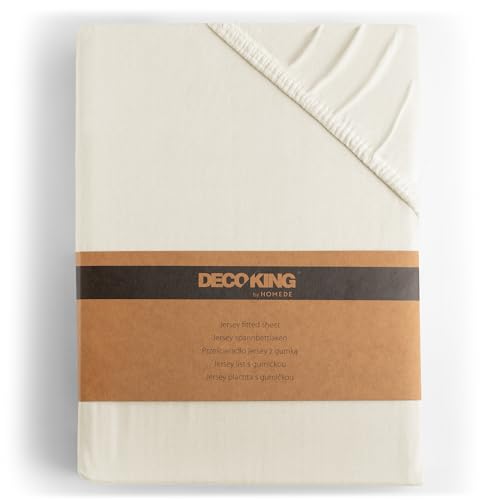 DecoKing Spannbettlaken 200x200 200x220 cm 100% gekämmte Baumwolle Ecru Spannbetttücher Jersey Boxspringbett Amber 200 x 200 200 x 220 DecoKing Spannbettlaken 200x200 200x220 cm 100% gekämmte Baumwolle Ecru Spannbetttücher Jersey Boxspringbett Amber 200 x 200 200 x 220 von DecoKing