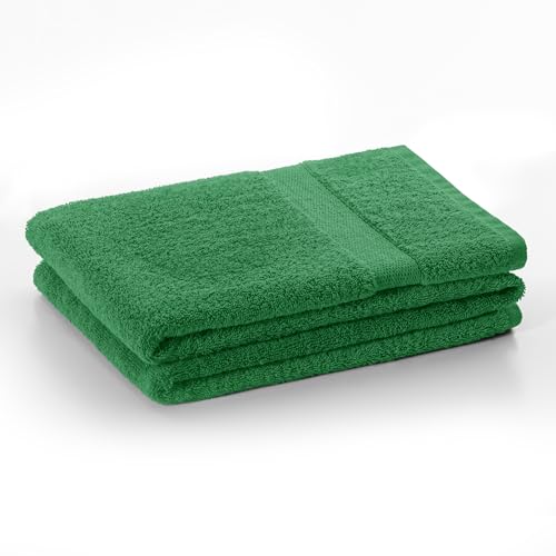 DecoKing Handtuch 50x100 cm Baumwolle Qualität 525g/m² grün saugfähig Marina von DecoKing