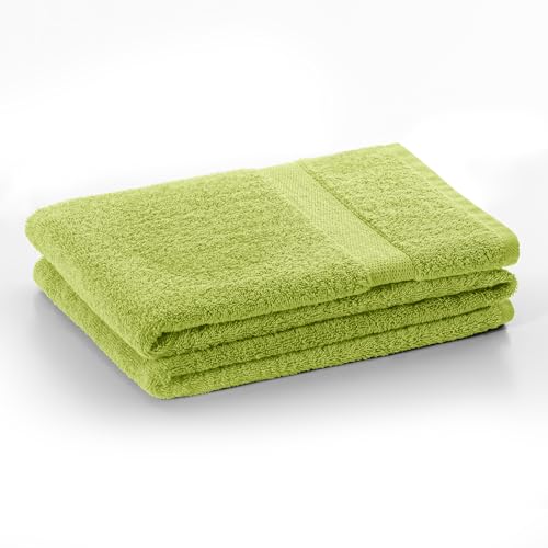 DecoKing Handtuch 50x100 cm Baumwolle Qualität 525g/m² seladongrün grün saugfähig Marina von DecoKing