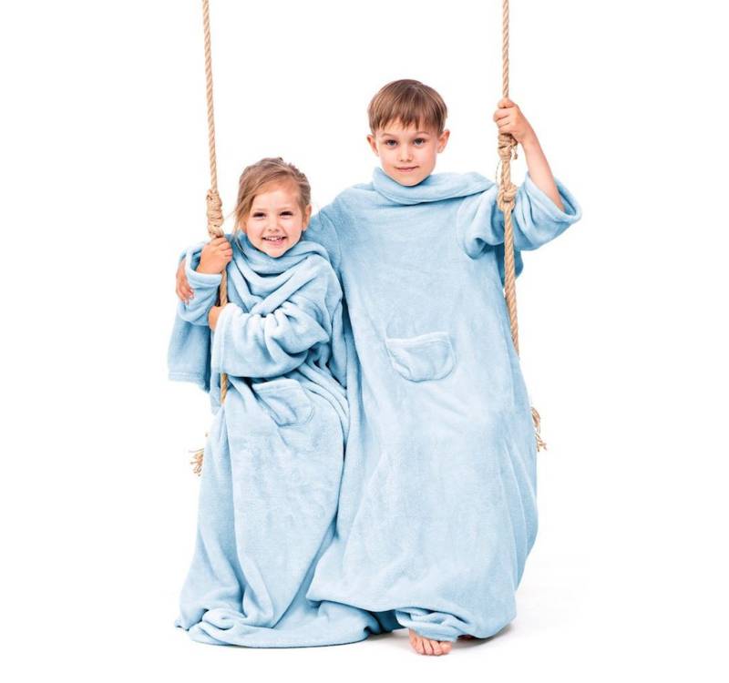 Kinderdecke Ärmeldecke Lazykids für Kinder - Kuscheldecke mit Ärmeln, DecoKing von DecoKing