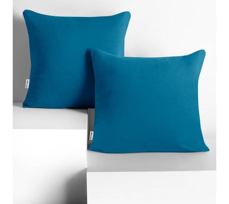 DecoKing Kissenbezug Kissenbezüge Baumwolle Reißverschluss mehrere Größen und Farben, (2 Stück), Jersey von DecoKing