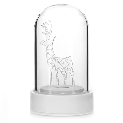 DecoKing LED Deko Weihnachten Glaskuppel Rentier Beleuchtung Ilum Reindeer von DecoKing