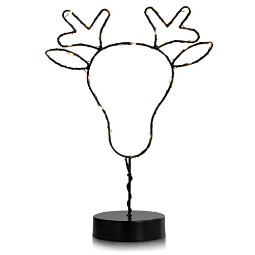 DecoKing LED Deko Weihnachten Metall Rentier Beleuchtung Luna Reindeer von DecoKing