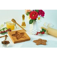 Lebkuchenform Muster Geschnitzt. Sterne. Ausstechform Aus Holz. Backen Springerle Stempel von DecoLazer