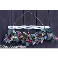 Fenstergirlande Weihnachten Advent Klassisch Zum Aufhängen/Winterschmuck Adventskranz/Bohodeko Trockenblumenring Aufhängen Viel Blumen Fenstergirlande Weihnachten Advent Klassisch Zum Aufhängen/Winterschmuck Adventskranz/Bohodeko Trockenblumenring Aufhängen Viel Blumen von DecoLoopVibes