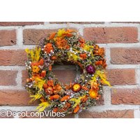 Trockenblumenkranz Bunt Herbst Winter/Große Blumenmenge/Viele Blumen/Boho Kranz Mit Eukalyptus Blumenring Zum Aufhängen/Homedeco/Geschenk Trockenblumenkranz Bunt Herbst Winter/Große Blumenmenge/Viele Blumen/Boho Kranz Mit Eukalyptus Blumenring Zum Aufhängen/Homedeco/Geschenk von DecoLoopVibes