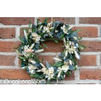 Trockenblumenkranz Eukalyptus Oster Natur/Türkranz Frühling Ostereier/Blumenkranz Zum Aufhängen/ Boho Easter Egg Wreath/Geschenk Dekokation von DecoLoopVibes