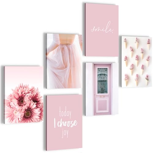 DecoMe Poster Set - Blumen Rosen - OHNE RAHMEN -Wohnzimmer Schlafzimmer Mädchenzimmer - Made in Germany – Flur – N020460a von DecoMe