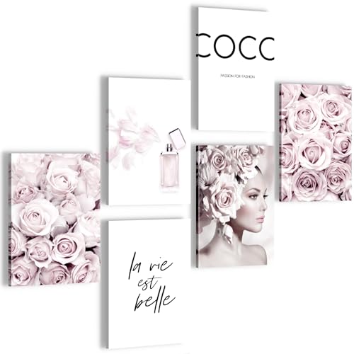DecoMe Poster Set - Fashion - OHNE RAHMEN -Wohnzimmer Schlafzimmer Mädchenzimmer - Made in Germany – Mode – N000760a von DecoMe
