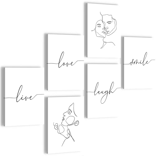 DecoMe Poster Set - Minimalism - OHNE RAHMEN -Wohnzimmer Schlafzimmer Mädchenzimmer - Made in Germany – Liebe – N021960a von DecoMe