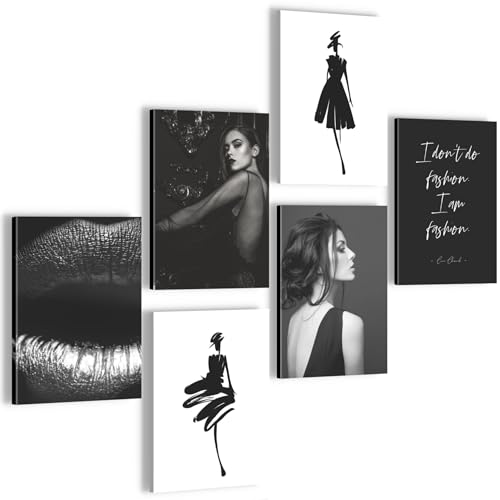 DecoMe Poster Set - Vintage - OHNE RAHMEN -Wohnzimmer Schlafzimmer Mädchenzimmer - Made in Germany – Fashion – N000860a von DecoMe