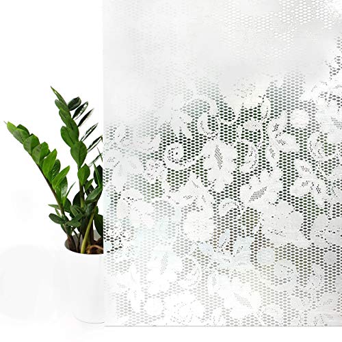 Fensterfolie Blickdicht Selbstklebend 45x100 cm | Klebefolie Fenster Sichtschutz mit Dekor-Effekt | Sichtschutzfolie Fenster Lichtdurchlass für mehr Privatsphäre im Bad oder Büro | Anna White Gardine Fensterfolie Blickdicht Selbstklebend 45x100 cm | Klebefolie Fenster Sichtschutz mit Dekor-Effekt | Sichtschutzfolie Fenster Lichtdurchlass für mehr Privatsphäre im Bad oder Büro | Anna White Gardine von DecoMeister