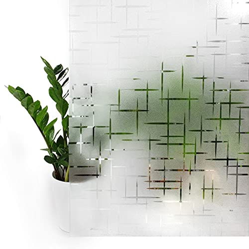 DecoMeister Fensterfolie statisch selbsthaftend Glasfolie UV-Schutz Sichtschutzfolie Dekofolie für Schlafzimmer, Badezimmer, Kinderzimmer Adhäsionsfolie 67,5x150 cm Spark Funkeln von DecoMeister