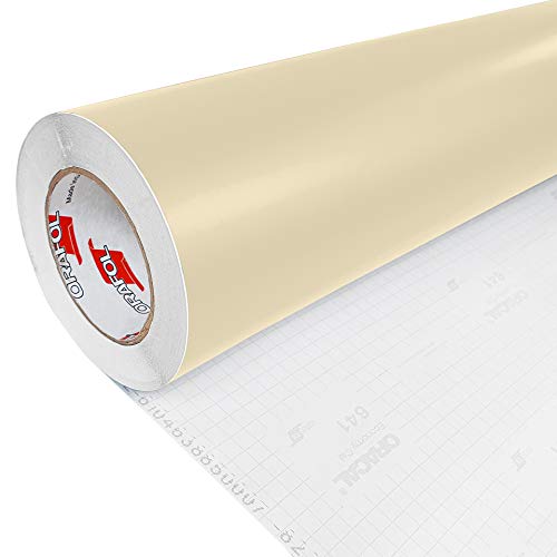 DecoMeister Klebefolie Deko-Folie Selbstklebefolie Selbstklebende Möbelfolie Einfarbig Einheitliche Farbe Fertigrolle 100x350 cm Beige Matt von DecoMeister