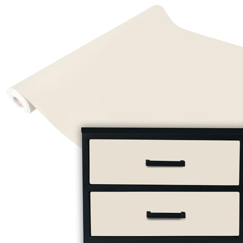 DecoMeister Klebefolie Möbel 67,5x1500 cm | Selbstklebende Möbelfolie in glänzend und matt - PVC Folie für Möbel | Selbstklebende Folie für schnelle Umgestaltung und Renovierung | Sand Matt von DecoMeister