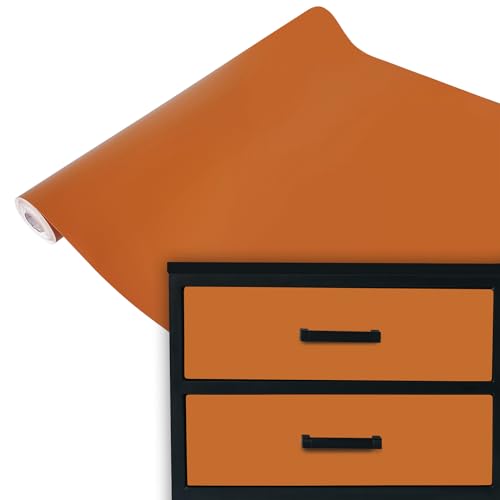 DecoMeister Klebefolie Möbel 67,5x200 cm | Selbstklebende Möbelfolie in glänzend und matt - PVC Folie für Möbel | Selbstklebende Folie für schnelle Umgestaltung und Renovierung | Orange Matt DecoMeister Klebefolie Möbel 67,5x200 cm | Selbstklebende Möbelfolie in glänzend und matt - PVC Folie für Möbel | Selbstklebende Folie für schnelle Umgestaltung und Renovierung | Orange Matt von DecoMeister