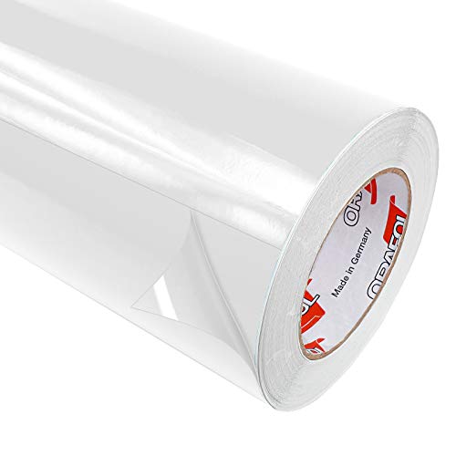 DecoMeister Schutzfolie selbstklebend 100x100 cm | Möbelschutzfolie aus PVC – wasserfest und pflegeleicht | Wandschutzfolie gegen Kratzer und Flecken | Klebefolie für Möbeln | Durchsichtig Hochglanz von DecoMeister