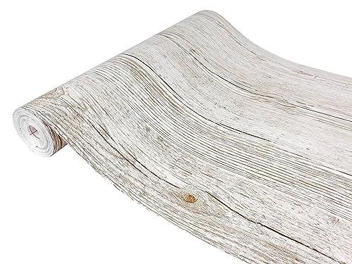 DecoMeister Klebefolie in Holz-Optik Holzfolien Deko-Folien Holzdekor Selbstklebefolie Möbelfolie Selbstklebend Fertigrolle Holz Folie für Möbel Pino Aurelio Hell 90x210 cm von DecoMeister