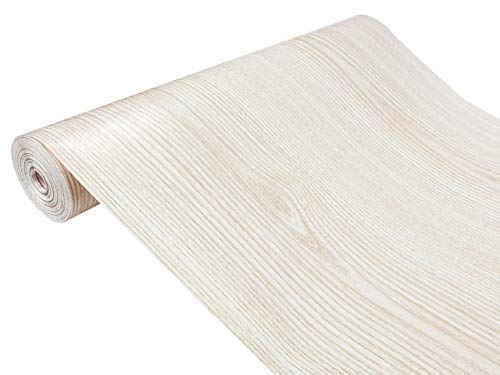DecoMeister Klebefolie in Holz-Optik Holzfolien Deko-Folien Holzdekor Selbstklebefolie Möbelfolie Selbstklebend Fertigrolle Holz Folie für Möbel Weiß-Esche 45x740 cm DecoMeister Klebefolie in Holz-Optik Holzfolien Deko-Folien Holzdekor Selbstklebefolie Möbelfolie Selbstklebend Fertigrolle Holz Folie für Möbel Weiß-Esche 45x740 cm von DecoMeister