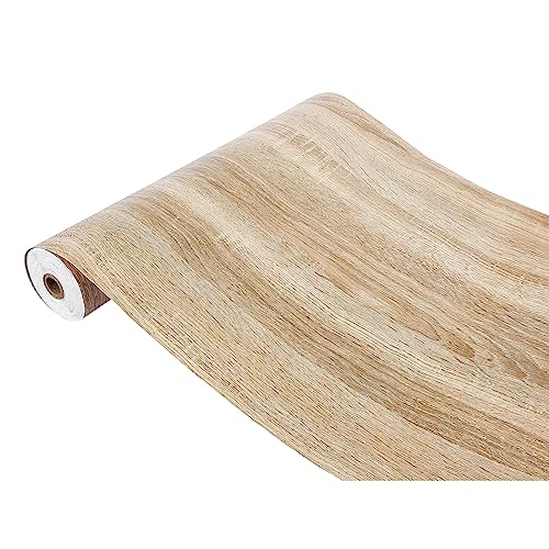 DecoMeister Klebefolie Möbel 45x100 cm | Möbelfolie Holzoptik selbstklebend - PVC Folie für kreative Raumgestaltung | Selbstklebende Folie ideal für Küche, Bad und Möbel-Upcycling | Eichenholz Hell von DecoMeister