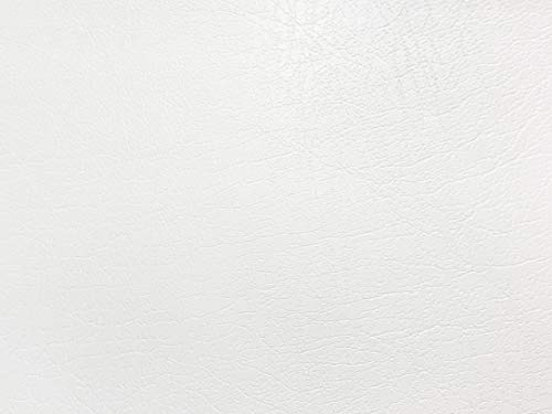 DecoMeister Klebefolie in Lederoptik Deko-Folien Lederdekor Leder-Maserung Selbstklebefolie Möbelfolie Lederfolie Selbstklebend nach Maß 90 cm x 50 cm Leder Weiß von DecoMeister