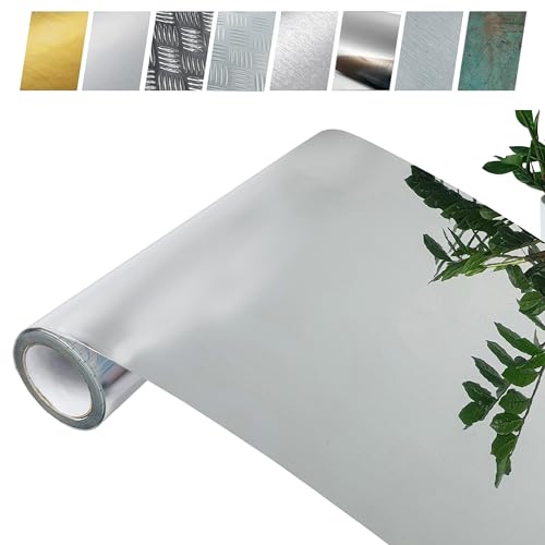 Klebefolie Möbel 45x50 cm | Möbelfolie selbstklebend in Spiegel-Optik aus glatter PVC-Folie | Klebefolie ideal für Dekor und Raumvergrößerung | Folie für Möbel | Spiegeleffektfolie Silber Klebefolie Möbel 45x50 cm | Möbelfolie selbstklebend in Spiegel-Optik aus glatter PVC-Folie | Klebefolie ideal für Dekor und Raumvergrößerung | Folie für Möbel | Spiegeleffektfolie Silber von DecoMeister